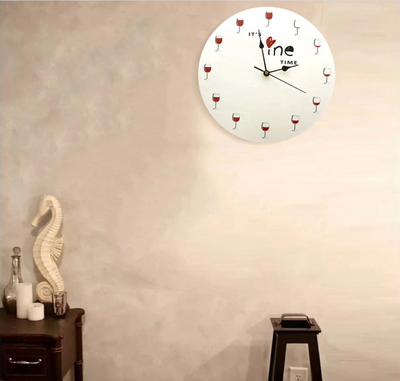 It's Wine Time Wall Clock