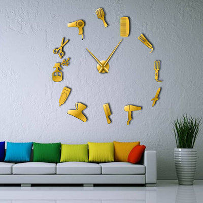 Hair Stylist Giant Wall Clock