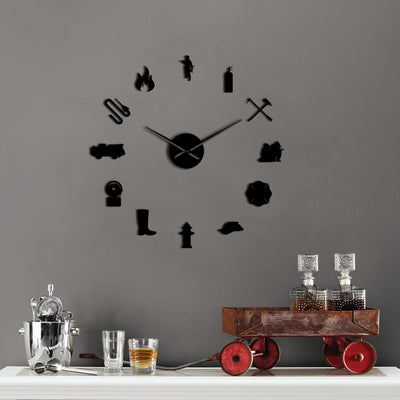 Firefighter Giant Wall Clock