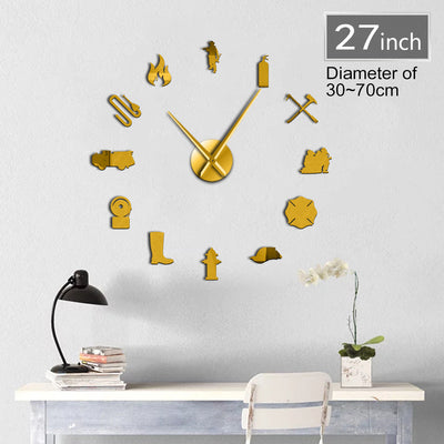 Firefighter Giant Wall Clock
