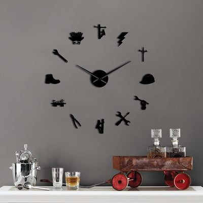 Lineman Giant Wall Clock - lineman bestseller