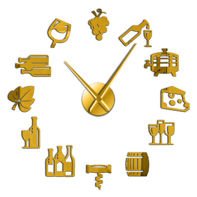 Wine Giant Wall Clock