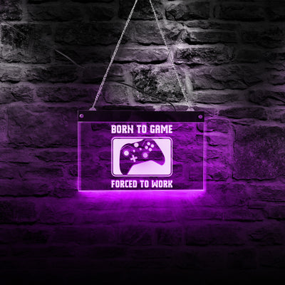 Born to Game (Xbox) LED Neon Hanging Board