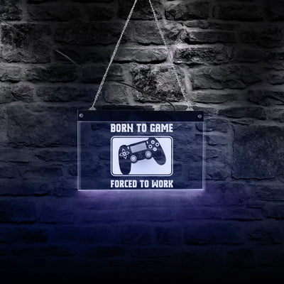 Born to Game (PS4) LED Neon Hanging Board