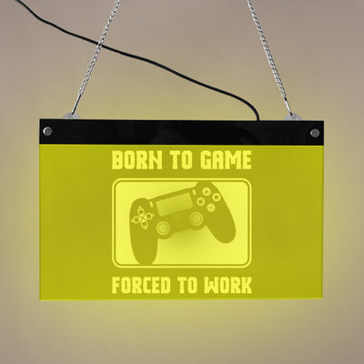 Born to Game (PS4) LED Neon Hanging Board