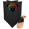 Rainbow Pug Dog Bandana