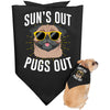Sun's Out Pugs Out Dog Bandana - pug bestseller