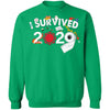 I Survived 2020 - Men's Crewneck Pullover Sweatshirt