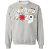 I Survived 2020 - Men's Crewneck Pullover Sweatshirt