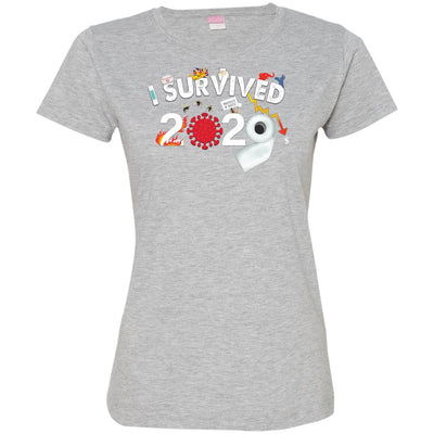 I Survived 2020 - Ladies' Fine Jersey T-Shirt