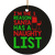 Reason Santa Has A Naughty List Ornament