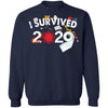 I Survived 2020 - Men's Crewneck Pullover Sweatshirt