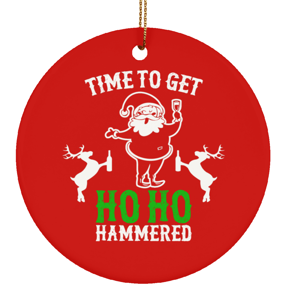 Get Ho Ho Hammered Ornament