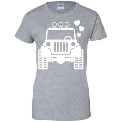 White Jeep Heart - Apparel