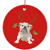 Reindeer Bulldog Ornament