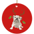 Reindeer Bulldog Ornament