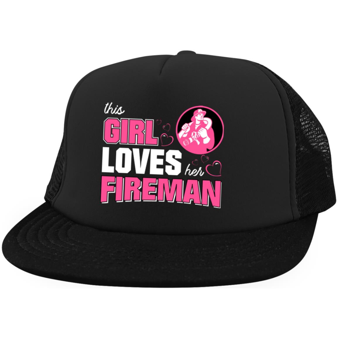 This Girl Loves Her Fireman Trucker Hat