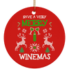 Merry Winemas Ornament