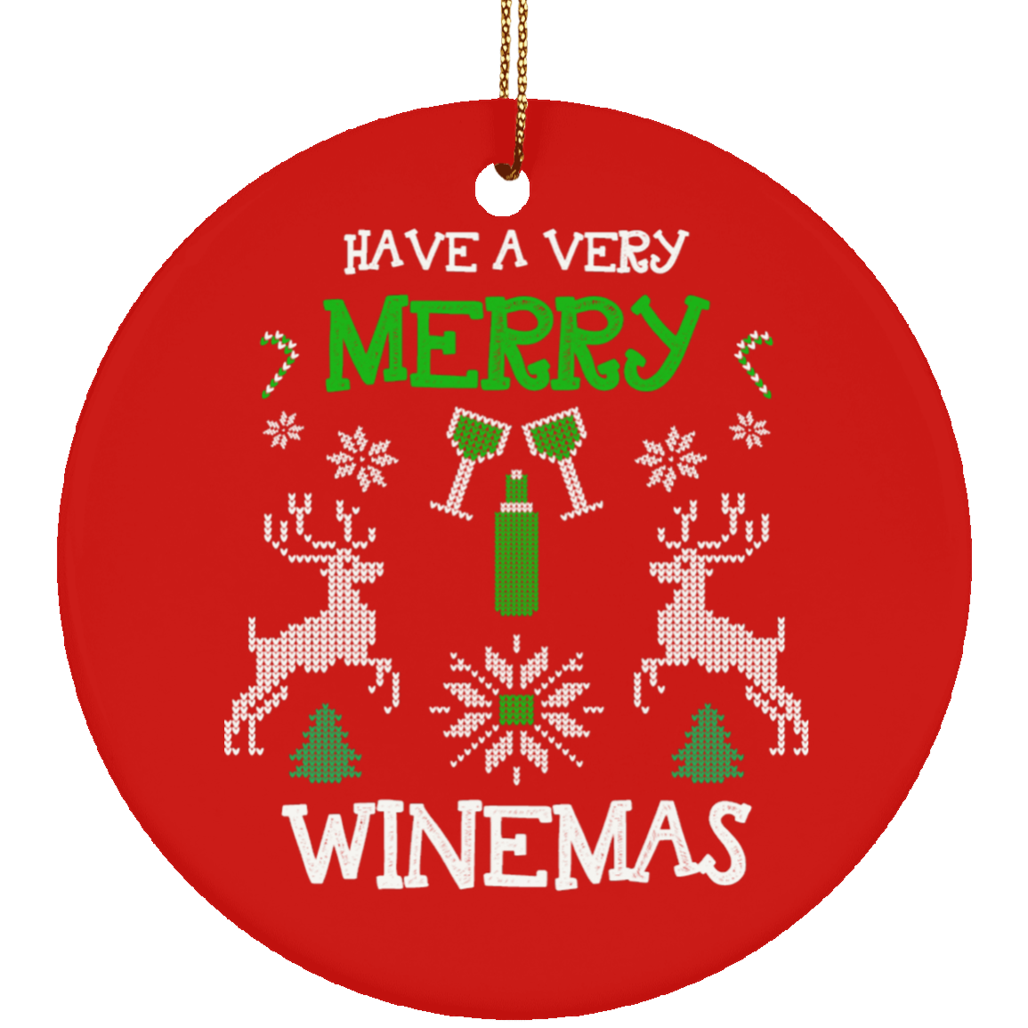 Merry Winemas Ornament