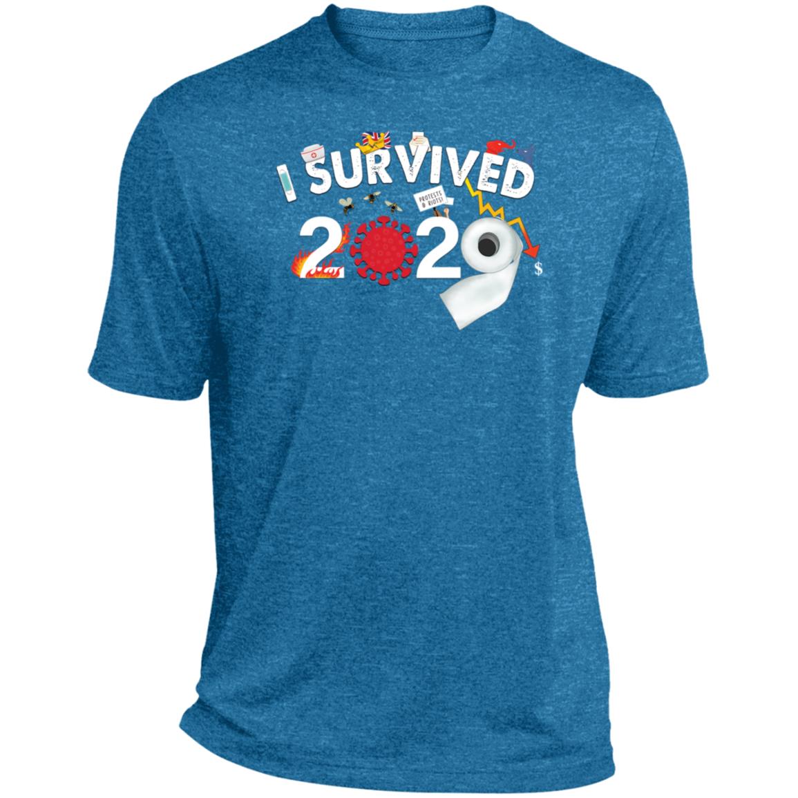 I Survived 2020 - Men's Heather Dri-Fit Moisture-Wicking T-Shirt