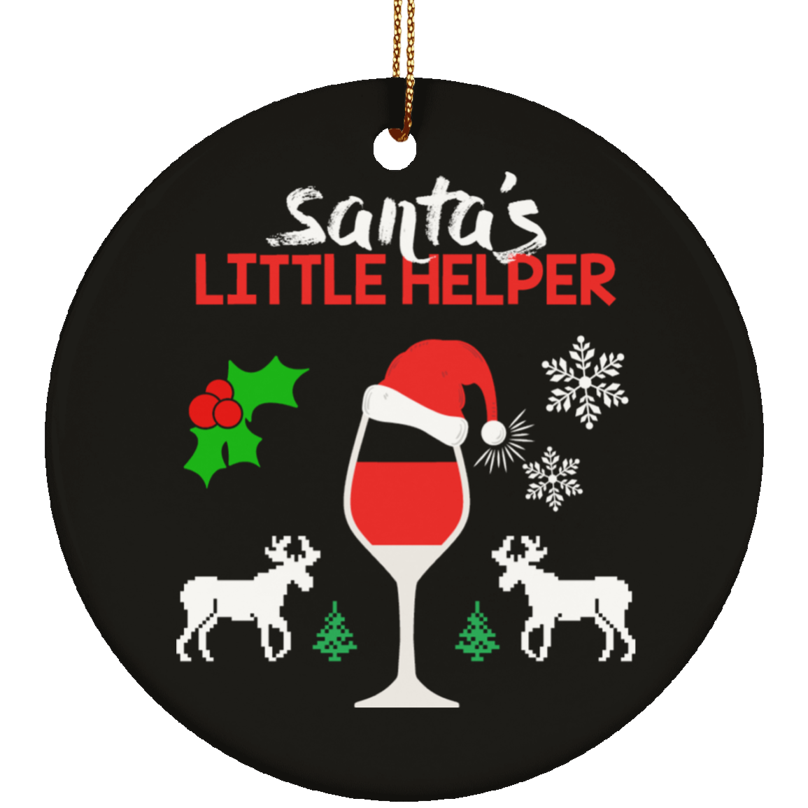 Santa's Little Helper Ornament