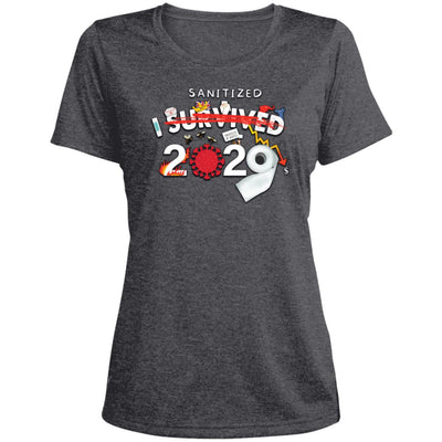 I Sanitized 2020 - Ladies' Heather Dri-Fit Moisture-Wicking T-Shirt