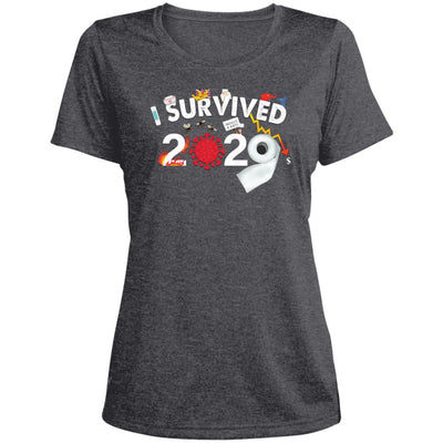 I Survived 2020 - Ladies' Heather Dri-Fit Moisture-Wicking T-Shirt