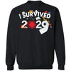 I Survived 2020 - Men's Crewneck Pullover Sweatshirt