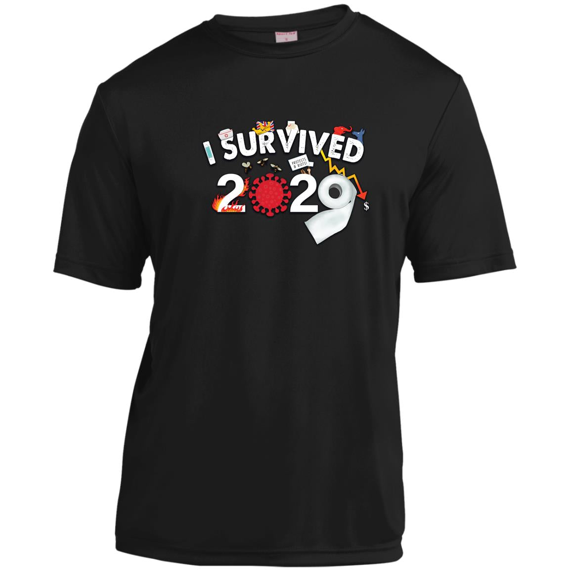 I Survived 2020 - Youth Moisture-Wicking T-Shirt