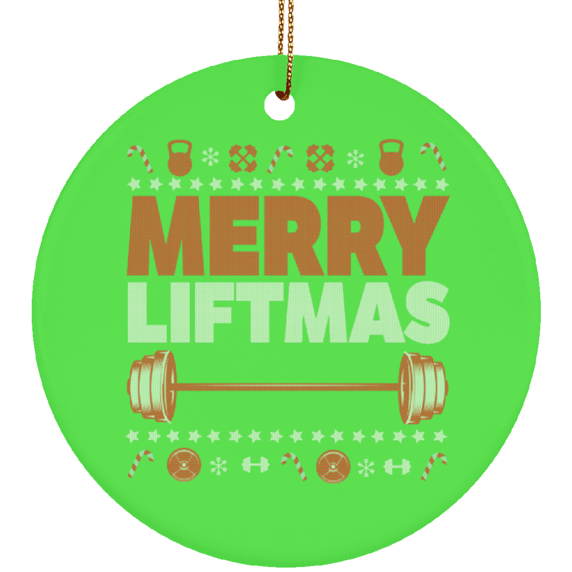 Merry Liftmas Ornament