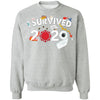 I Survived 2020 - Men's Crewneck Pullover Sweatshirt