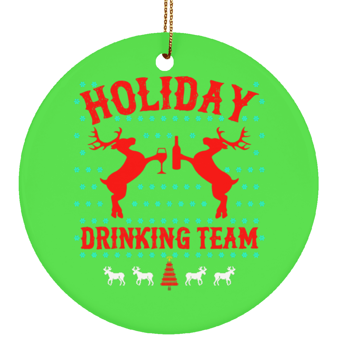 Holiday Drinking Team Ornament