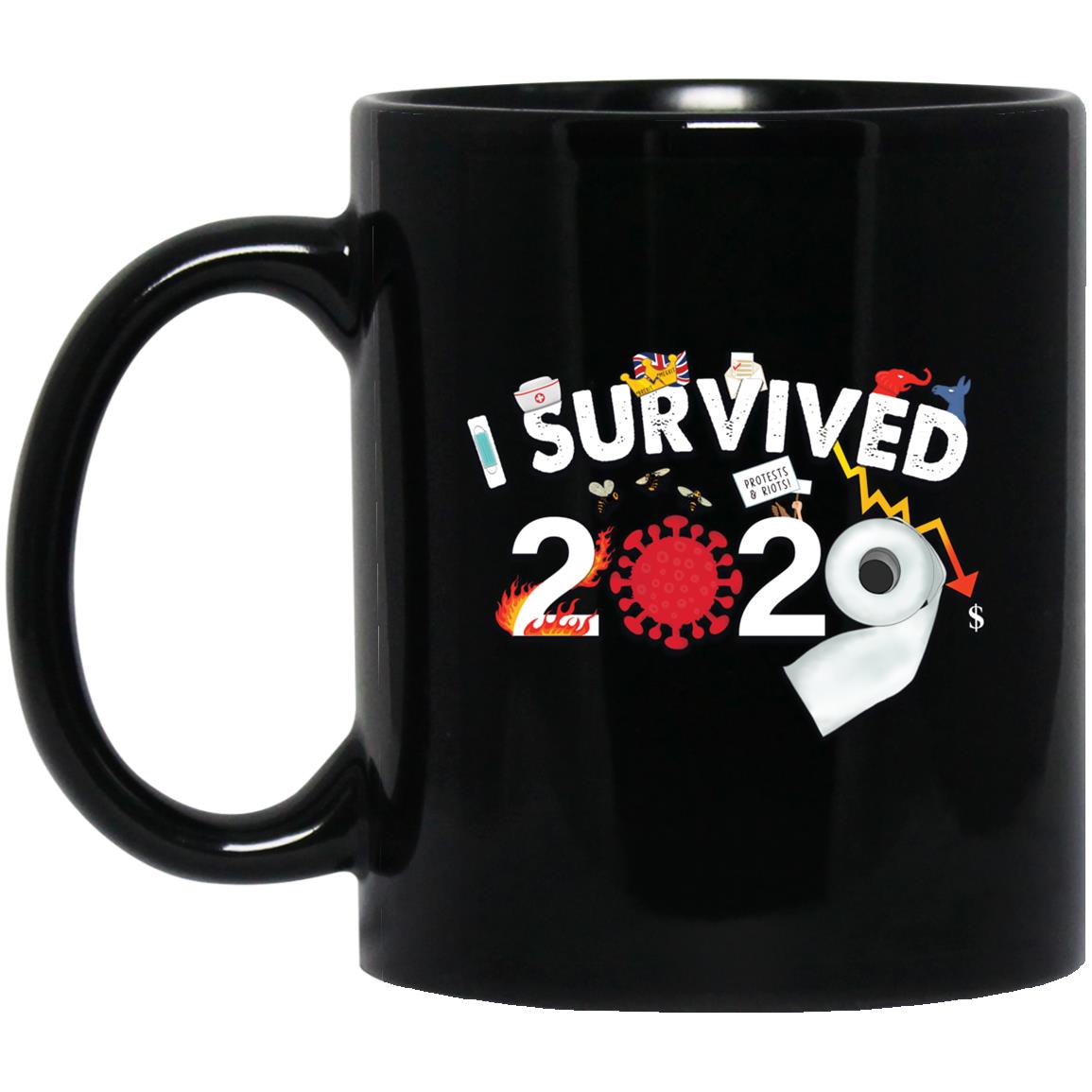 I Survived 2020 - 11 oz. Black Mug