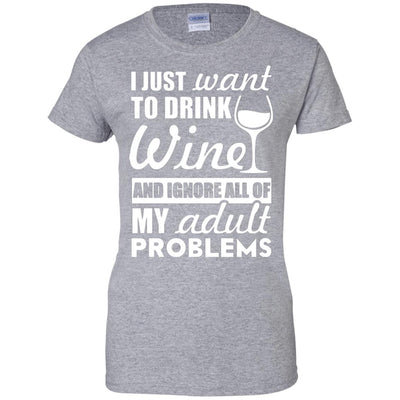 I Just Want to Drink Wine - Apparel - wine bestseller