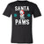 Santa Paws Pit Bull T-Shirt