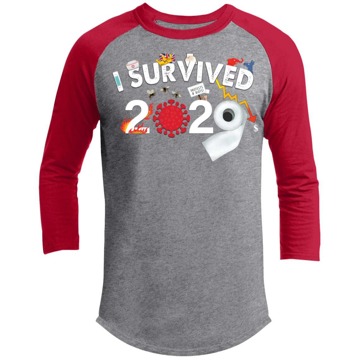 I Survived 2020 - Men's 3/4 Raglan Sleeve Shirt