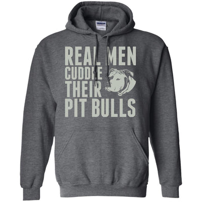 Real men Cuddle Their Pitbulls