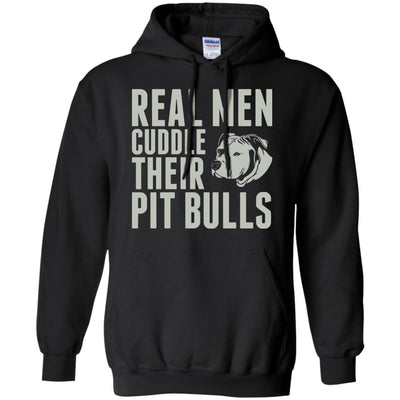 Real men Cuddle Their Pitbulls