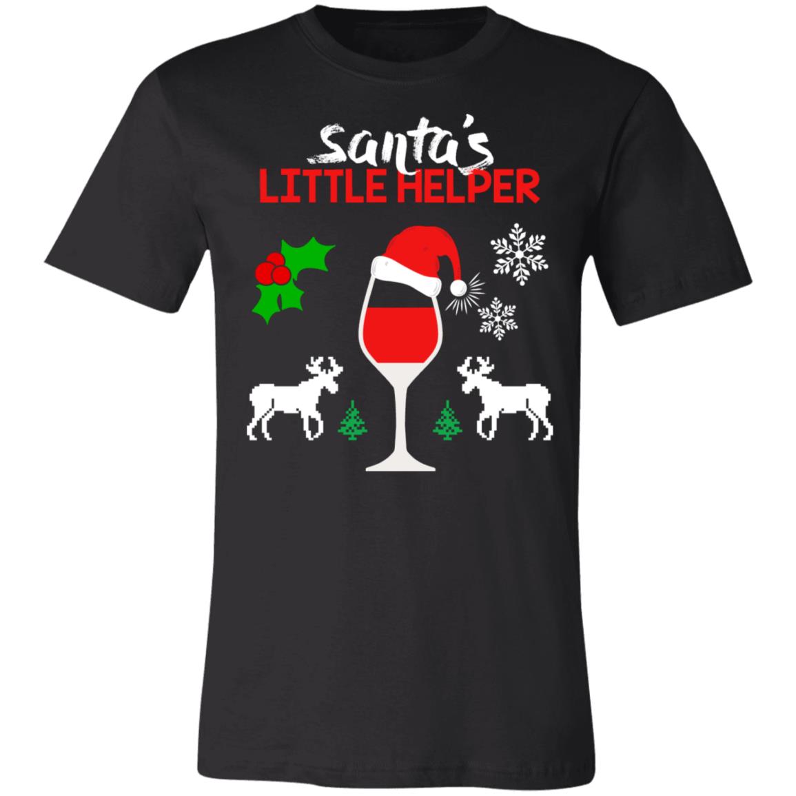 Santa's Little Helper Wine T-Shirt
