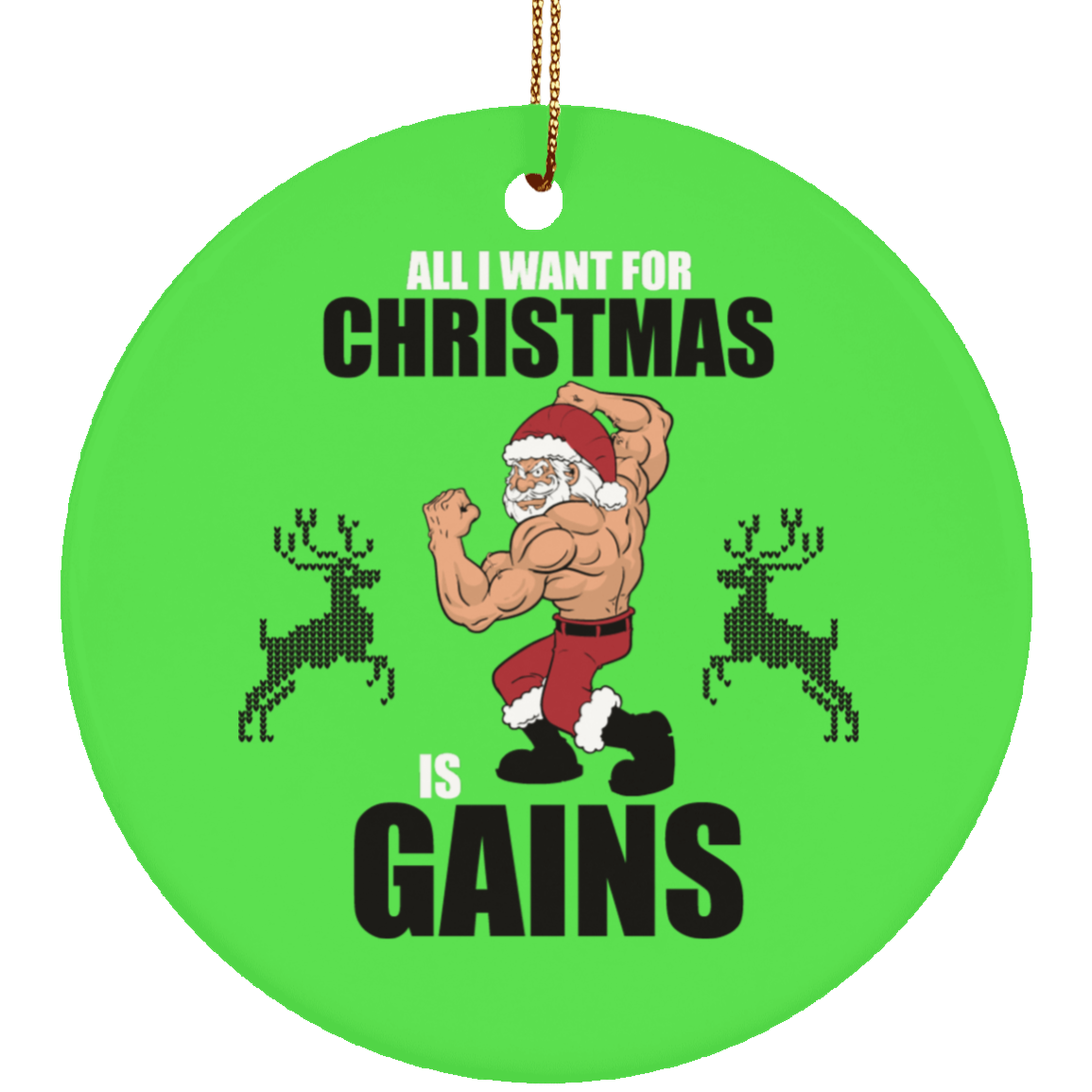 Christmas Gains Ornament