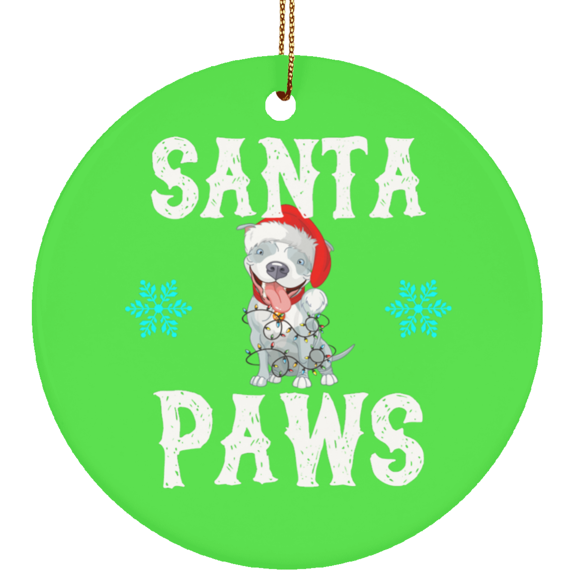 Santa Paws Pit Ornament