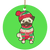 Ugly Xmas Pug Ornament