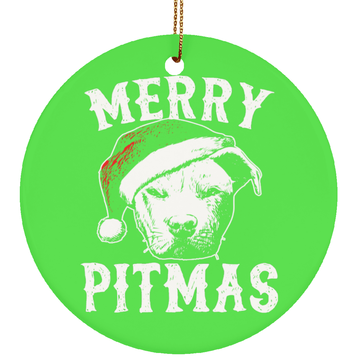 Merry Pitmas Ornament