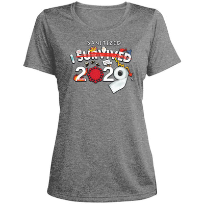 I Sanitized 2020 - Ladies' Heather Dri-Fit Moisture-Wicking T-Shirt