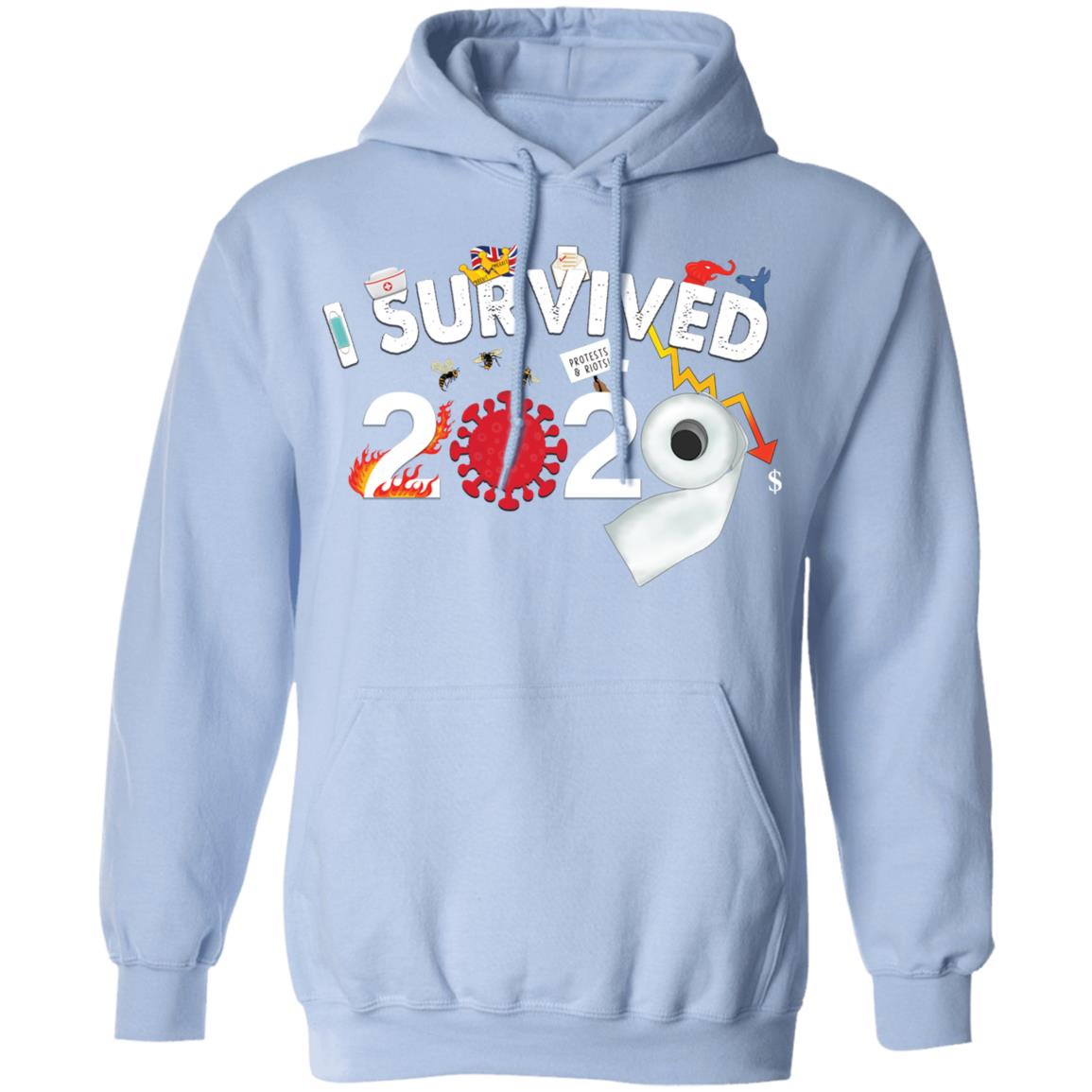 I Survived 2020 - Men's Pullover Hoodie