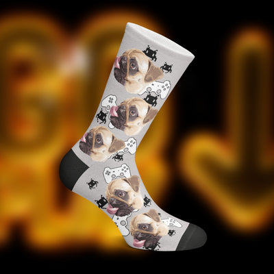 Custom Novelty Pug Socks