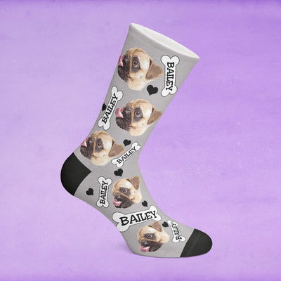 Custom Dog Socks - bulldog bestseller
