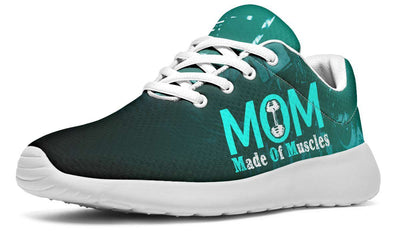 Mom Made of Muscles White Sole Sneakers