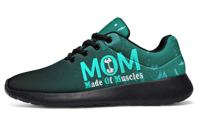 Mom Made of Muscles Black Sole Sneakers