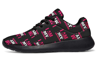 I Am My Motivation Black Sole Sneakers